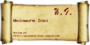 Weinwurm Inez névjegykártya